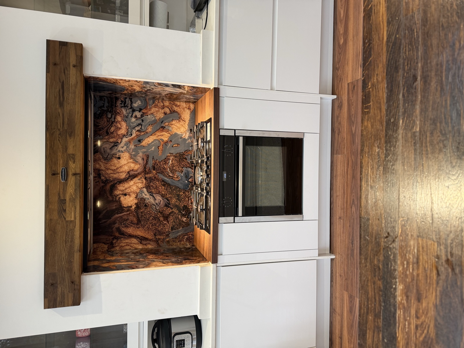 Finished partial kitchen refit by TLS Kitchens serving Bulkington